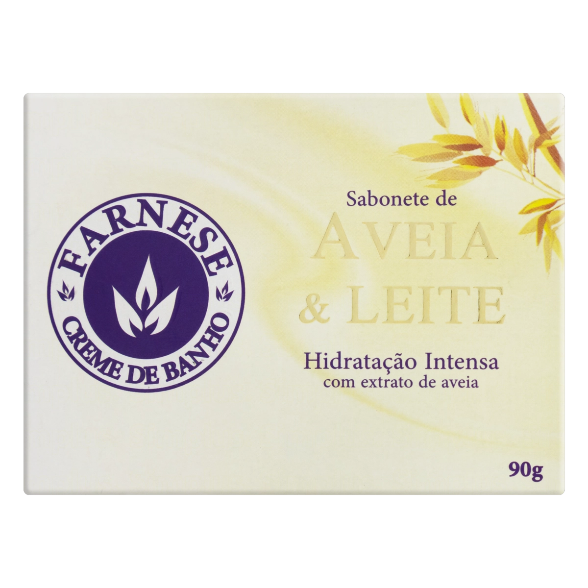 Sabonete Barra Aveia Leite Farnese Caixa 90g