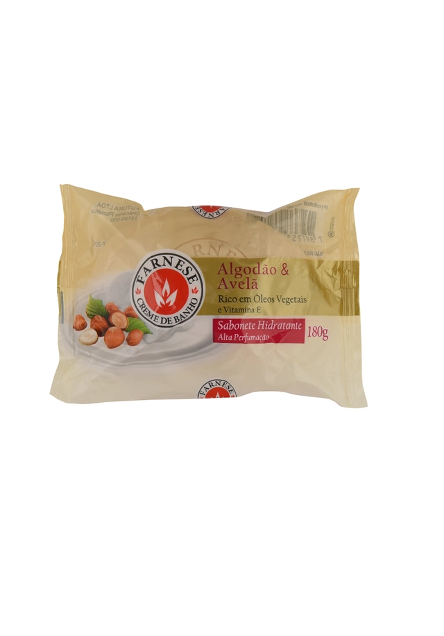 Sabonete Barra Hidratante Algodão Avelã Farnese Flow Pack 180g