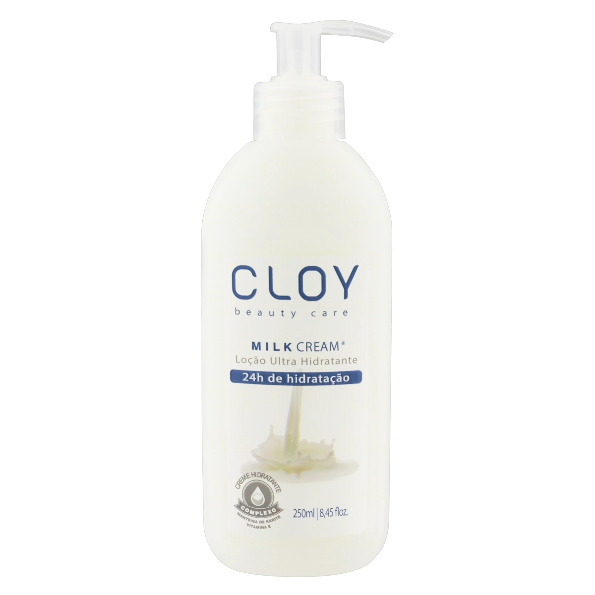Loção Ultra Hidratante Milk Cream Cloy Beauty Care Frasco 250ml