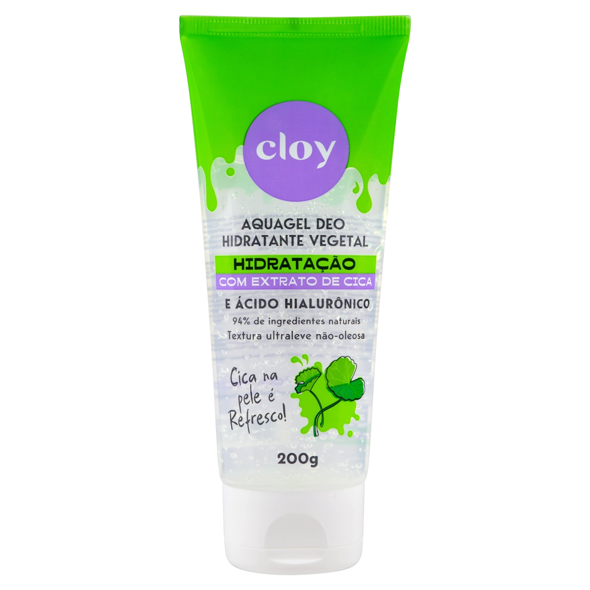 Hidratante Aquagel Vegetal Cloy Bisnaga 200g