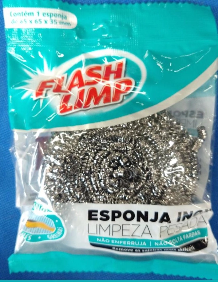 Esponja De Aco Inox Flashlimp
