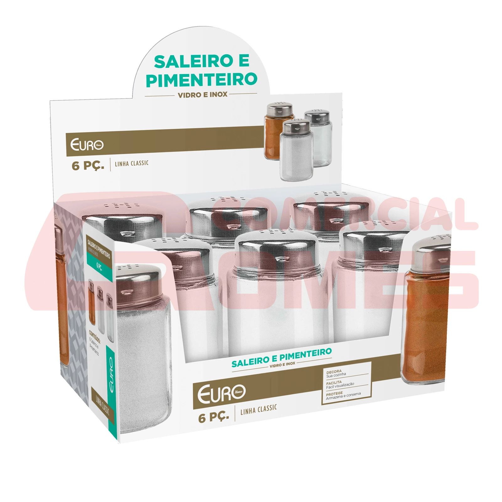 Saleiro E Pimenteiro Euro Abre E Fecha