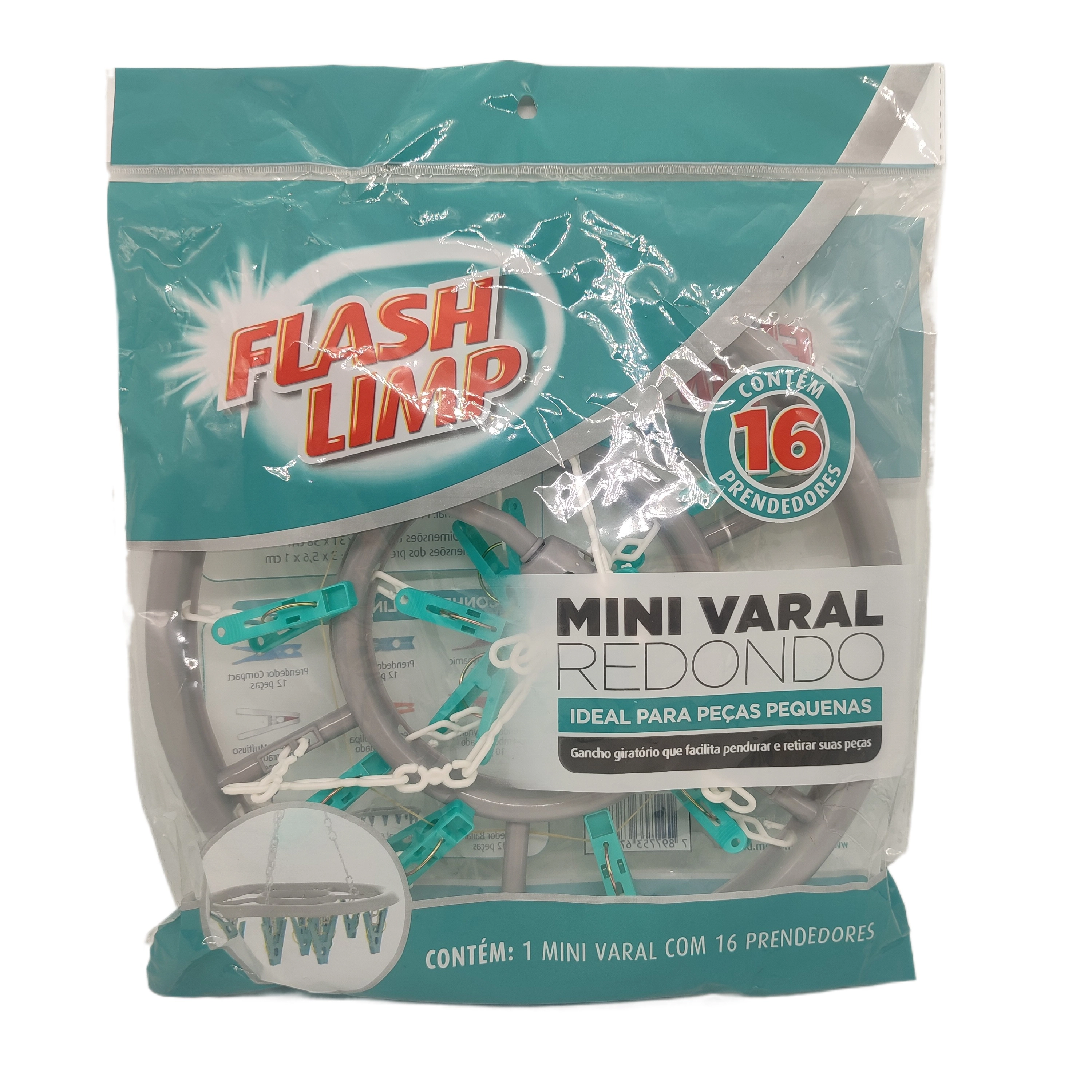 Mini Varal Flash Limp Redondo C/16
