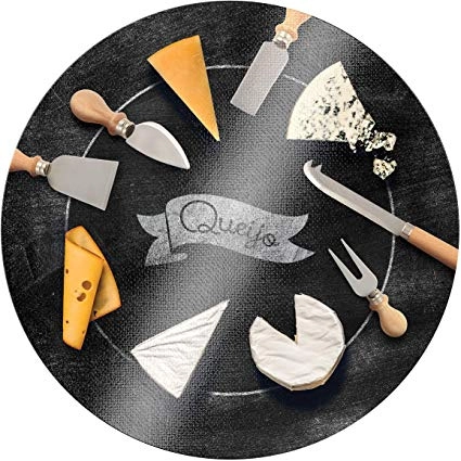 Tabua De Vidro Para Queijo 25cm Blackboard Euro