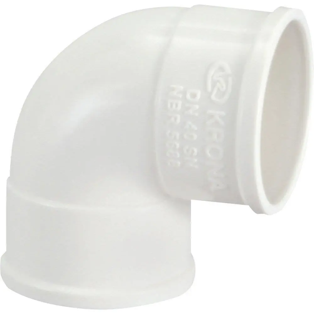 Joelho Esgosto Krona 90º 40mm - Embalagem Com 50 Unidades