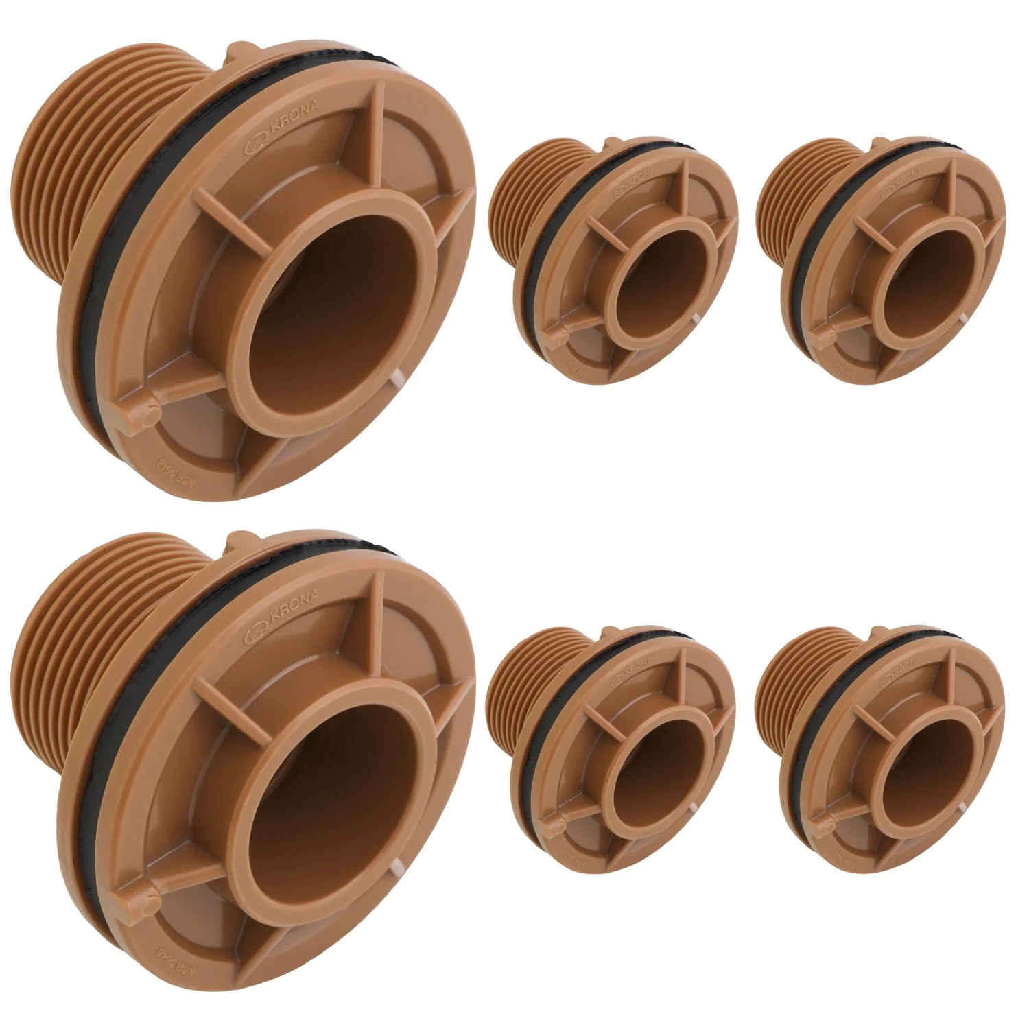 Adaptador Flange Caixa D água Soldável Krona 50mm 6 Peças