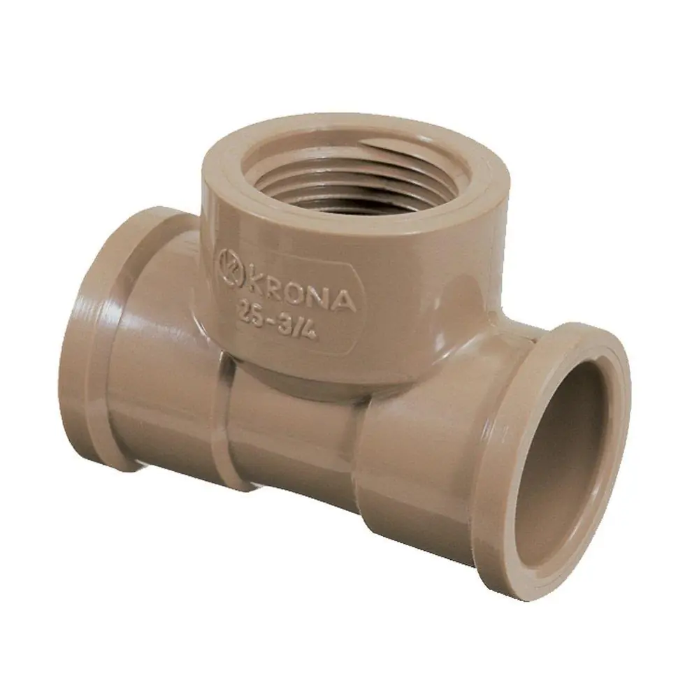 Tee Pvc Soldável 20mm X 1/2 20 Peças Krona
