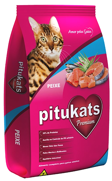 Racao Gato Pitukats Peixe
