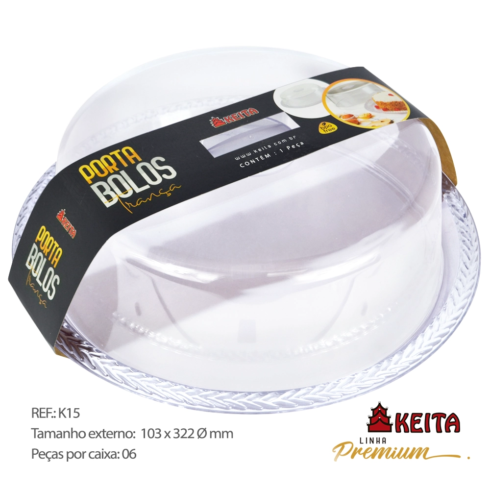 Porta Bolo Keita Tranca Cristal K15