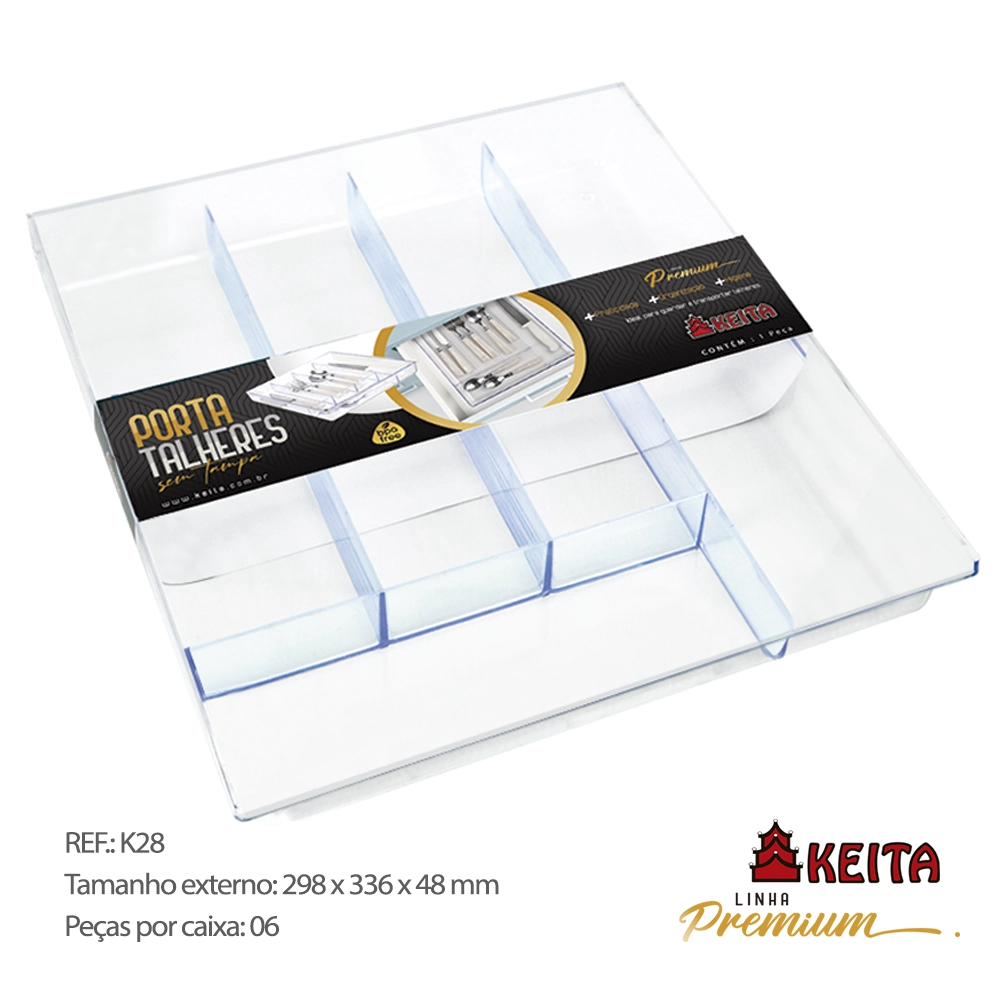 Porta Talher Keita S/tampa Cristal K28