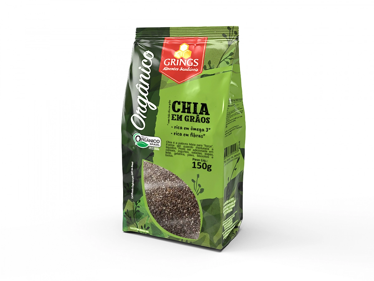 Semente De Chia Orgânica Grings 150g