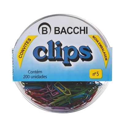 Cp Clips Colorido N. 5 Cx 200 Un