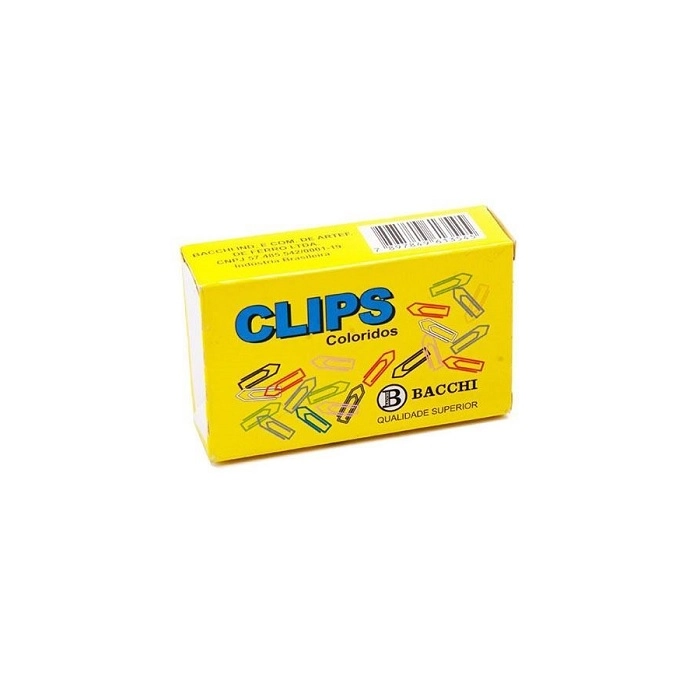 Clips Coloridos 2/0 Ref/21780 Bacchi