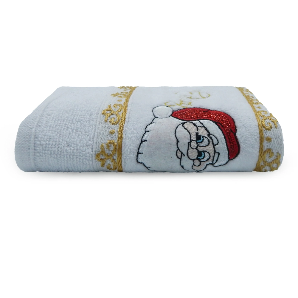 Toalha Rosto 45x68cm Cor 98080 Papai Noel Branca 54001