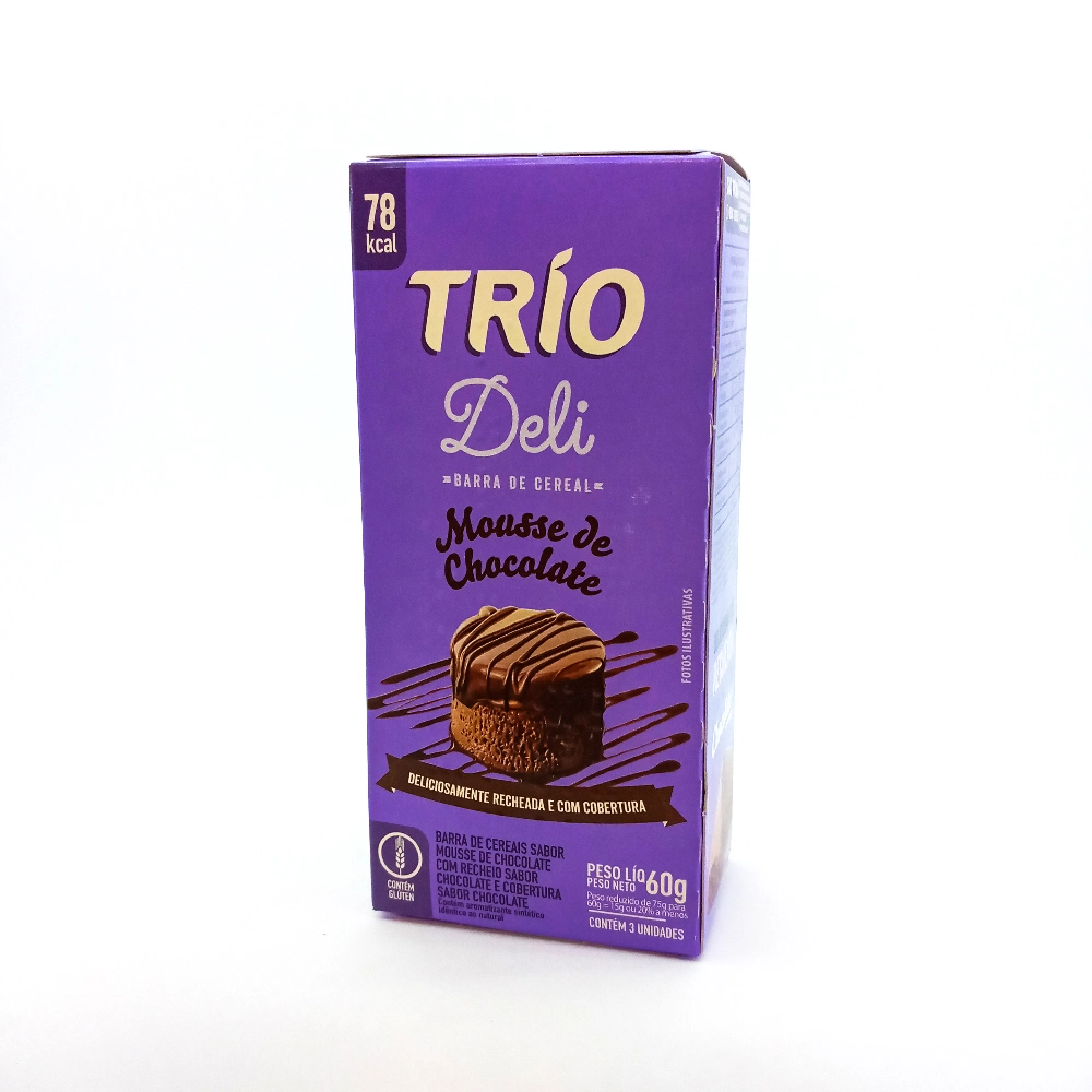 Barra De Cereal Trio Light Mousse De Chocolate