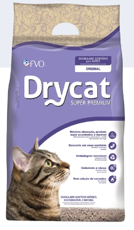 Areia Sanit Pgatos Drycat Granul 3kg