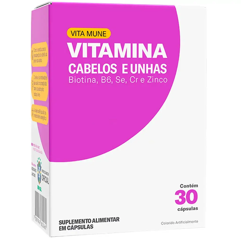 Vita Mune Cabelos E Unhas C/30 Cps
