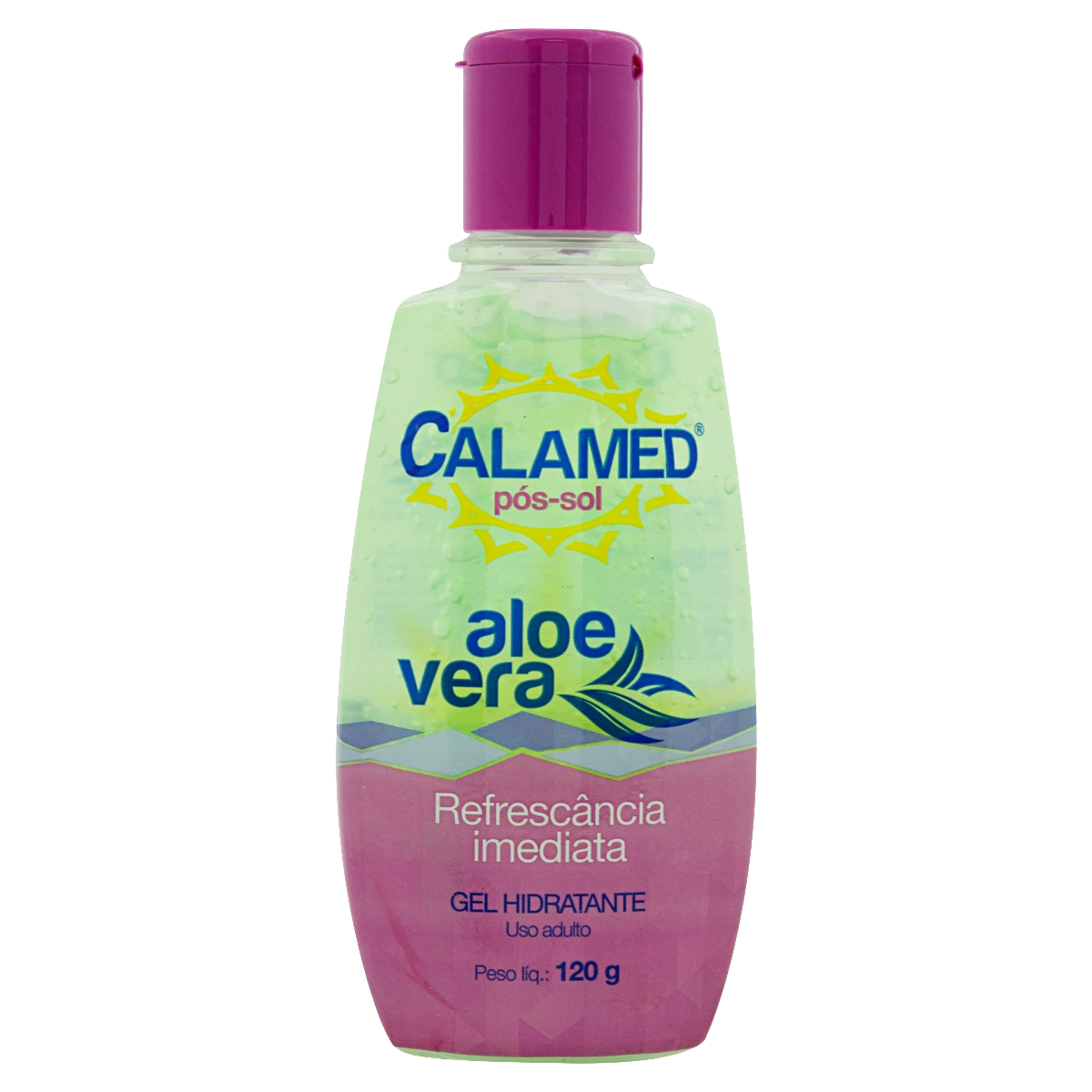 Pós Sol Gel Refrescante Aloe Vera Calamed Frasco 120g