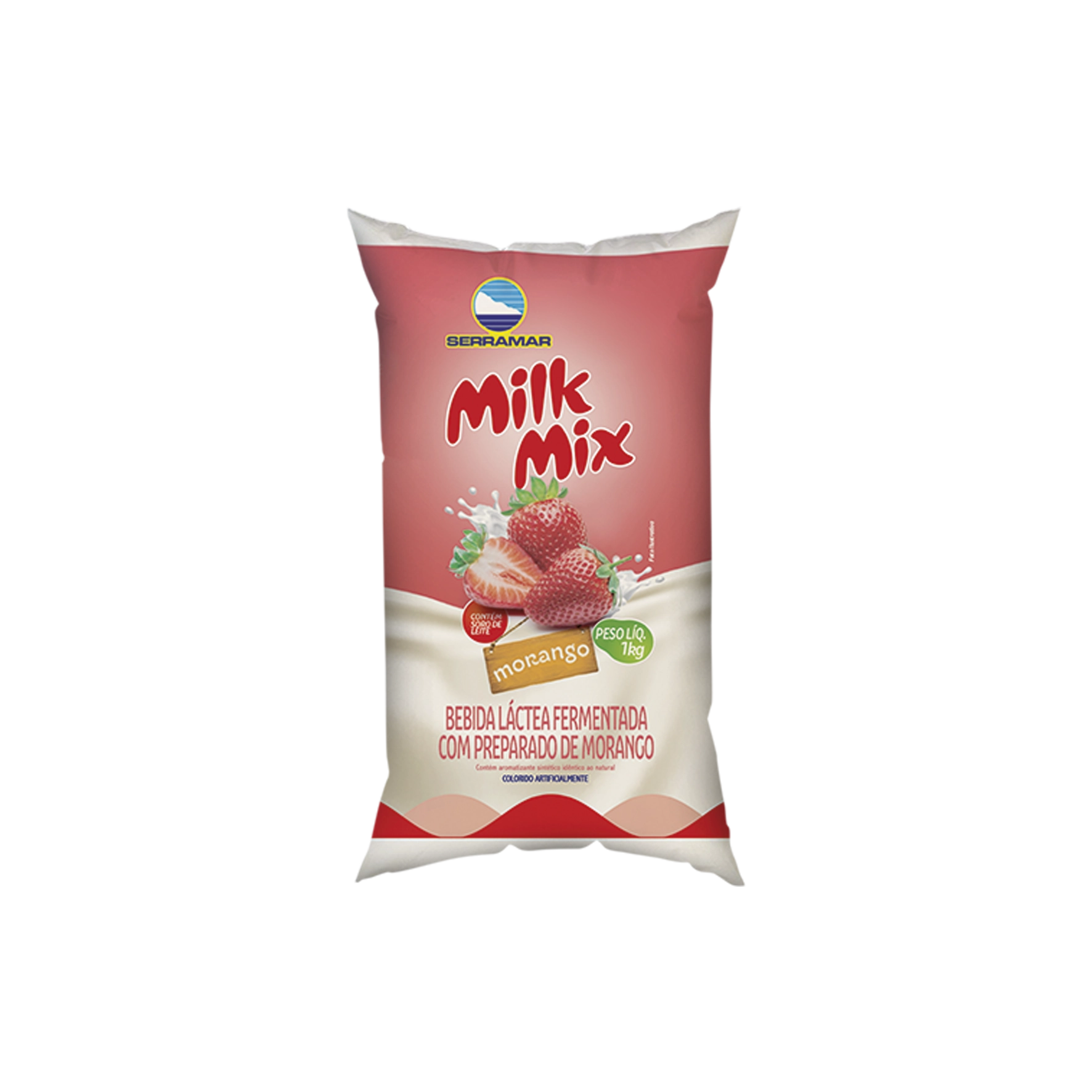 Bebida Láctea Fermentada Morango Milk Mix Pacote 1kg