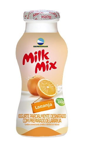 Iogurte Milk Mix Gar 180gr Laranja