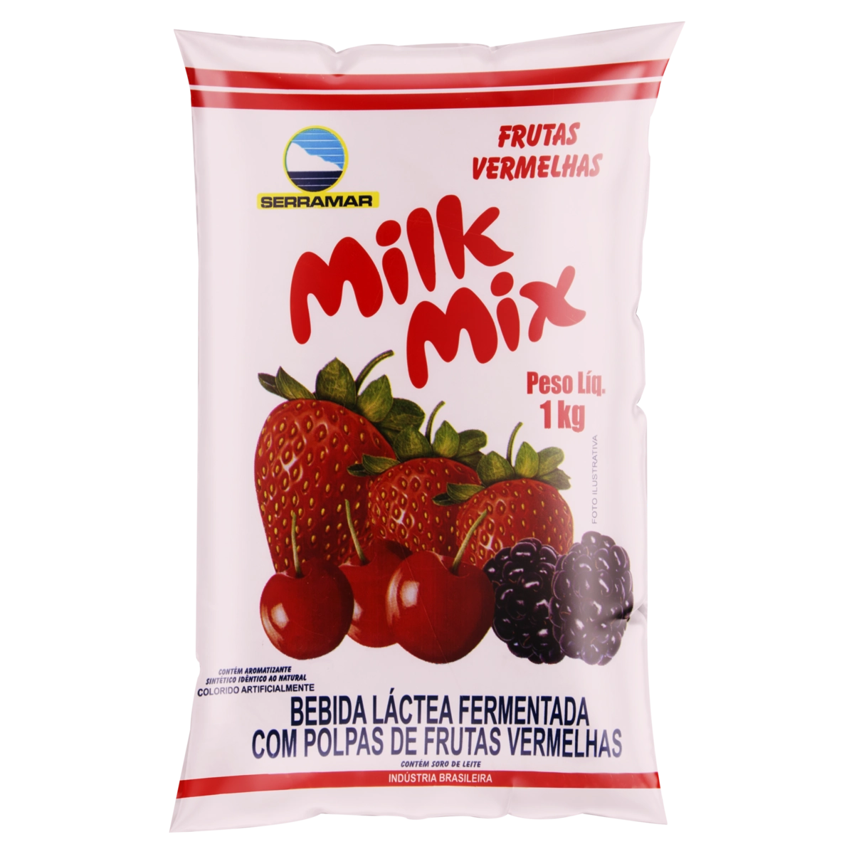 Iogurte Milk Mix 1kg Frutas Vermelhas