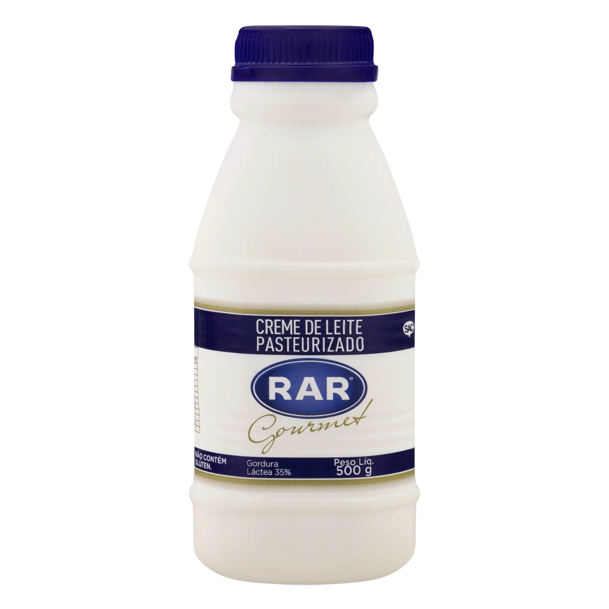 Creme De Leite Pasteurizado Rar Gourmet Garrafa 500g