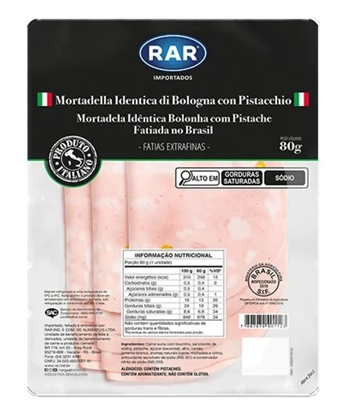 Mortadela Rar Bologna 80g Pistache