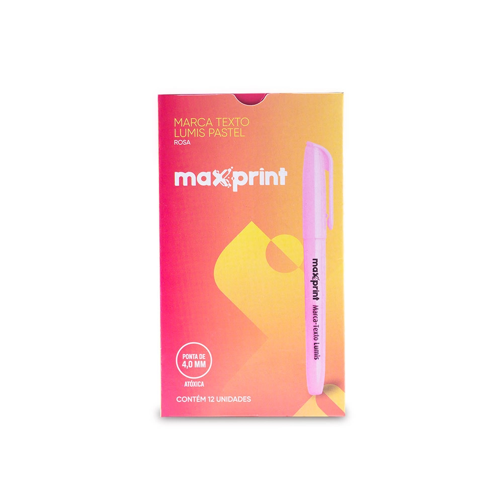 Caneta Max Print Rosada
