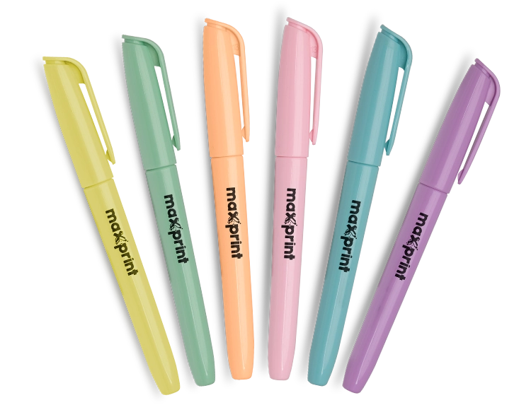 Caneta Marca Texto Lumis Pastel Cores C/6un