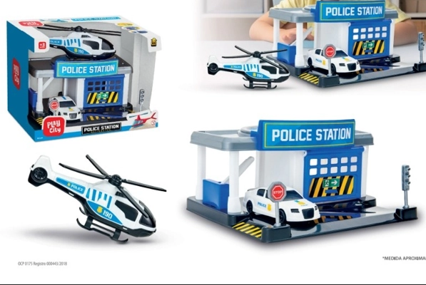Police Station Helicopter Bs Toys