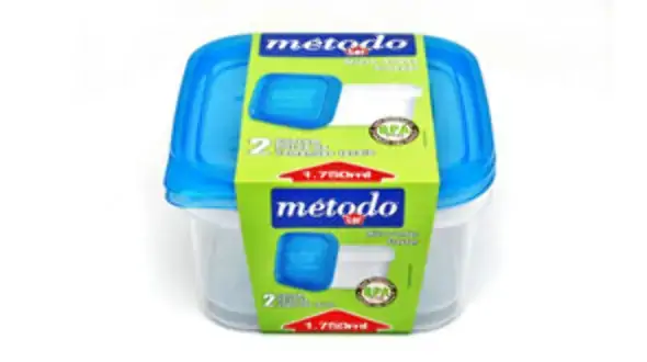 Conjunto Potes Metodo Plast Quadrado C/2