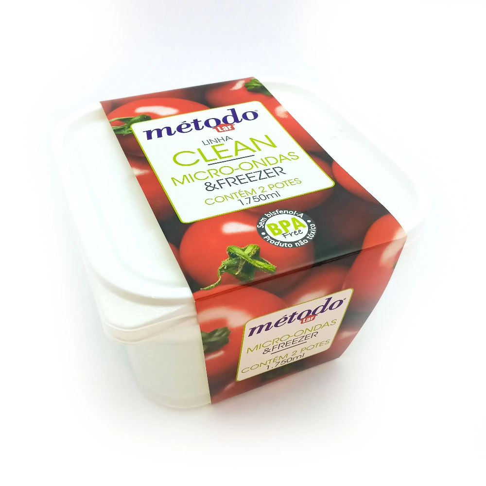 Pote Plast Metodo C/2unidade C/ Tmp Bca