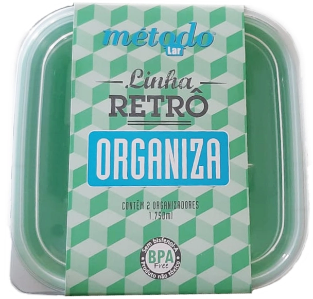 Conj.metodo Retro Quad.verde C/2 1750ml