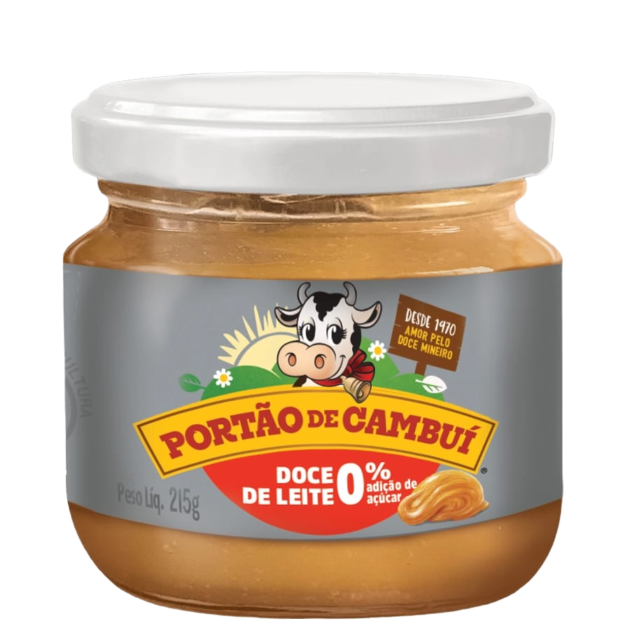 Doce De Leite Portao De Cambui 215g Zero Acucar Trad.