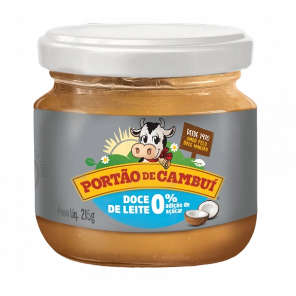 Doce Leite Portao Cambui 215g Coco Zero Acucar