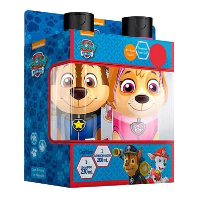 Kit Shampoo 230ml Condicionador 200ml Bebê Suave Paw Patrol Nutriex Marcas Grátis Cartela De Adesivo
