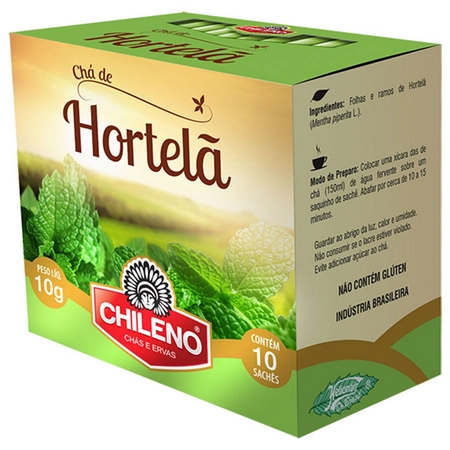 Chá De Hortelã Chileno Caixa 10g 10 Unidades