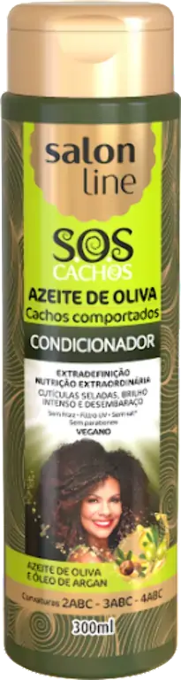 Condicionador S.o.s Cachos Azeite De Oliva Salon Line 300ml