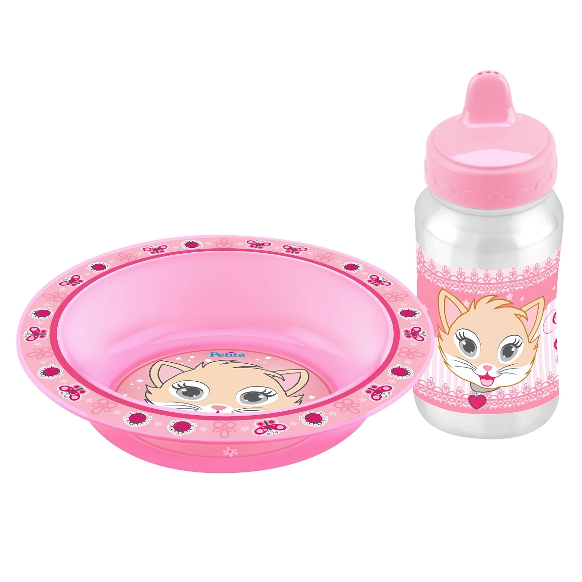 Kit Refeicao C Copo 270ml Cherie