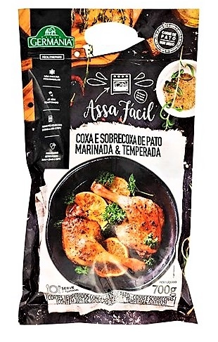 Coxa/sobrecoxa Pato Germania 700g Temp.assa Facil