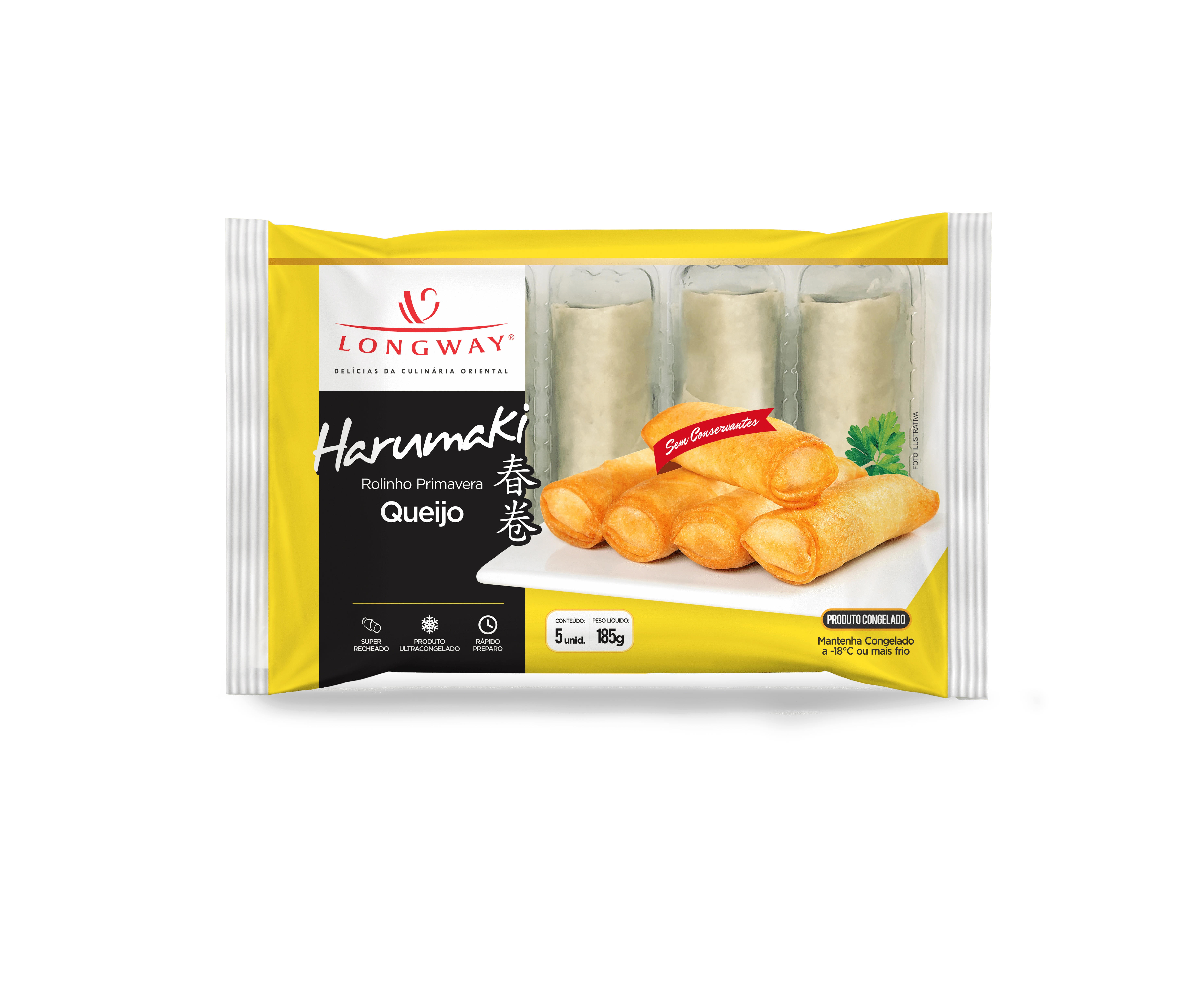 Rolinho Primavera Long Way 185g Queijo