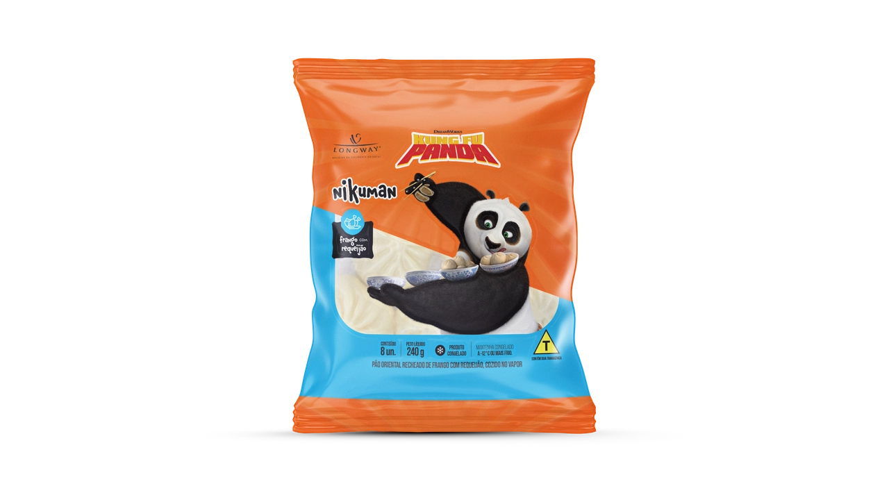 Nikuman Long Way Kung Fu Panda 240g Frango C/ Requeijao