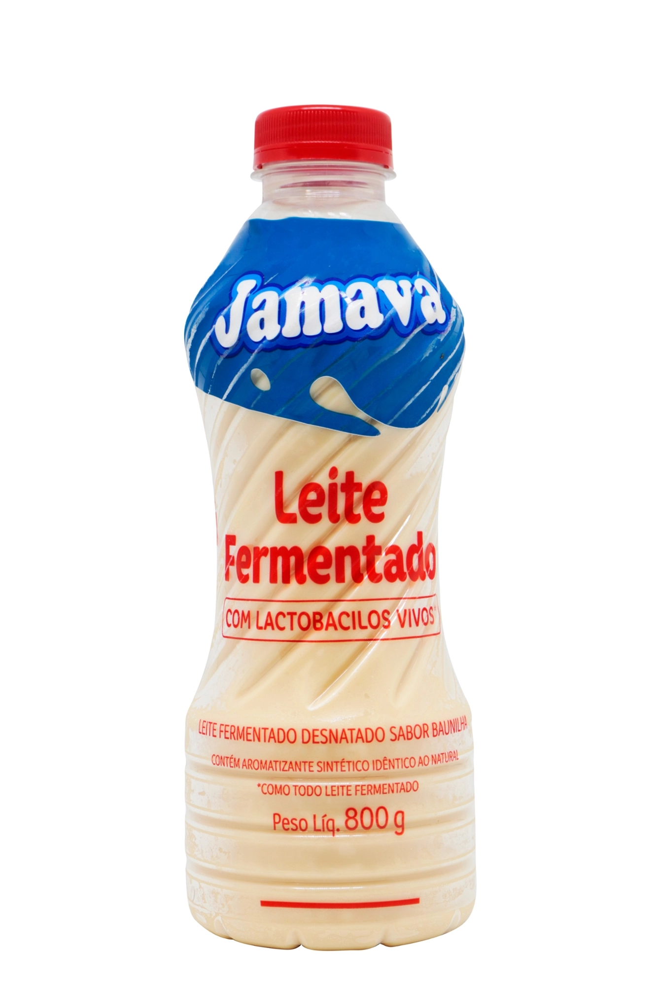 Leite Fermentado Desnatado Sabor Baunilha 800 G Cx Cx. 10