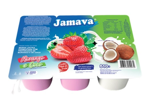 Beb. Lactea Ferm Jamava 510g Morango E Coco