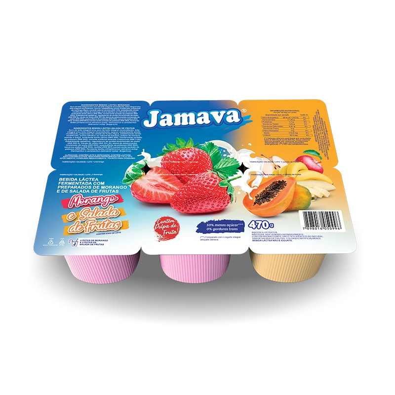 Beb. Lactea Ferm Jamava 510g Morango E Sal De Frutas