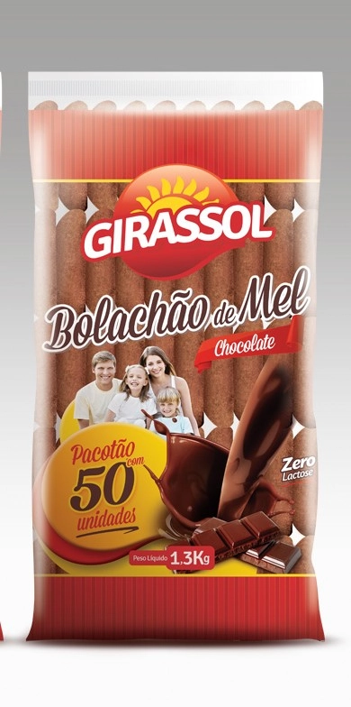 Bolachao Mel Girassol 1,3kg Chocola