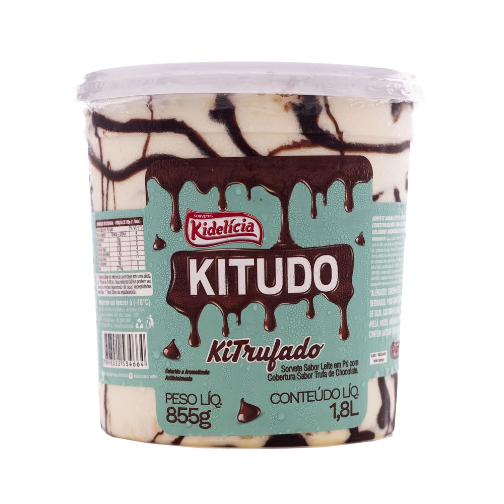 Sorvete Kidelicia Trufado
