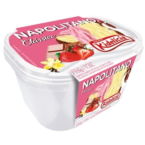 Sorvete Kidelicia Napolitano 1,5l