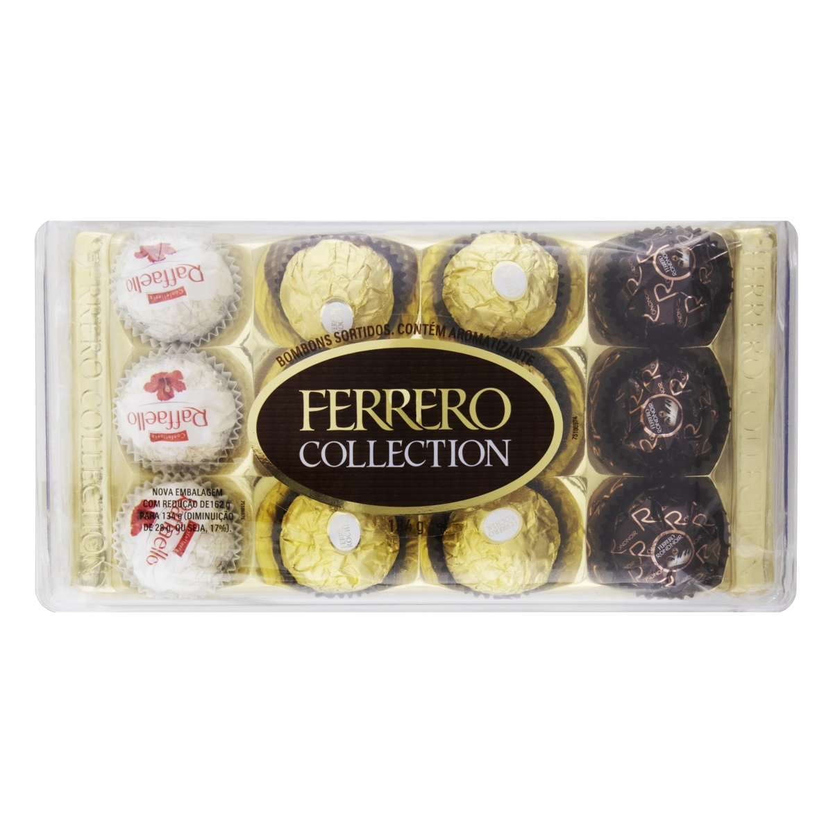Bombom Sortido Ferrero Collection Caixa 134g 12 Unidades
