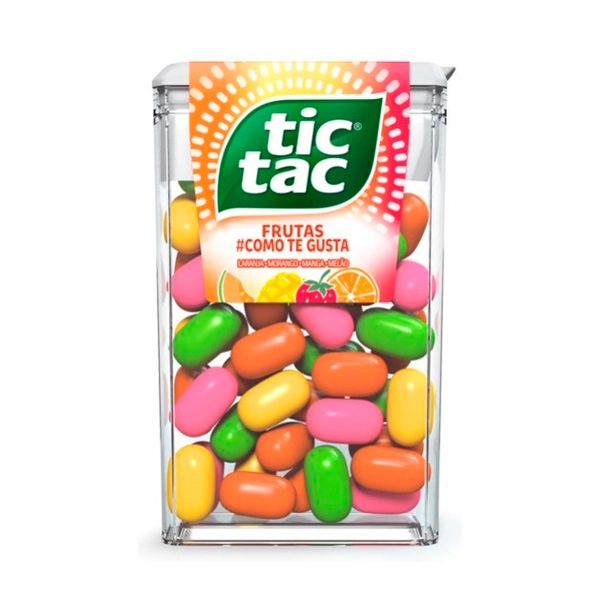 Pastilha Frutas Tic Tac Como Te Gusta Caixa 14,5g